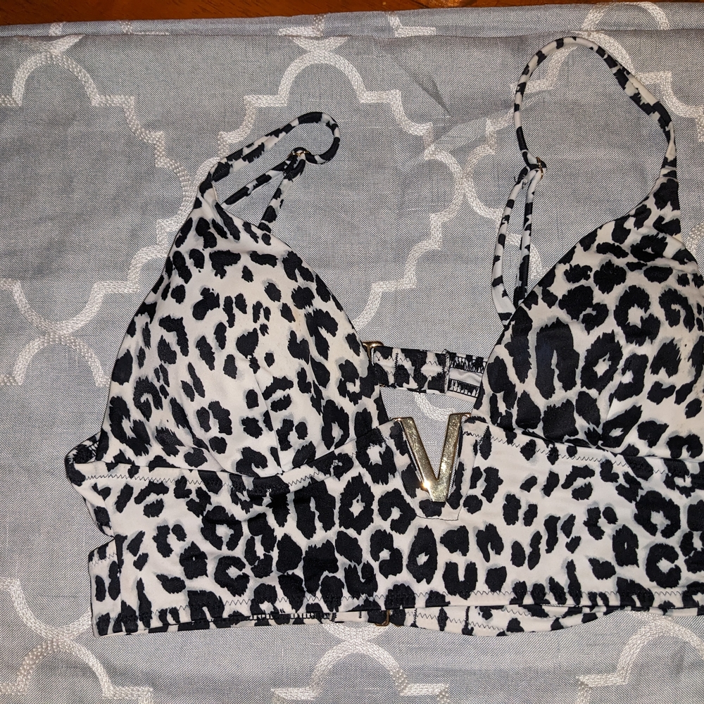 Versace Leopard Print Bralette